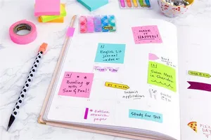 Selbstklebender Block, 76 x 76 mm, 450 Blatt, 3M POSTIT, rosa
